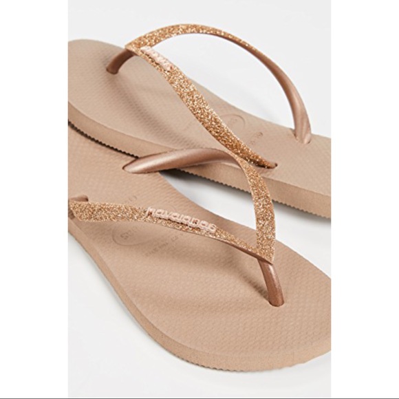 Rose Gold Thin Strap Havaianas - 2 Rows | Rose gold, Havaianas, Gold